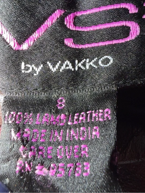 VS2 by VAKKO Y2K Vintage 100% Lamb Leather Size 8 - Picture 4 of 5